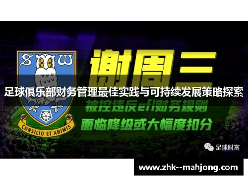 足球俱乐部财务管理最佳实践与可持续发展策略探索